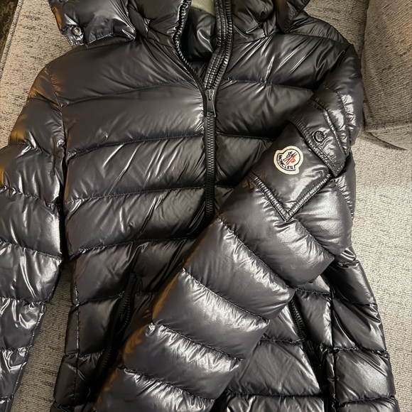 Moncler Jackets & Blazers - Moncler Shiny Black Puffer Jacket